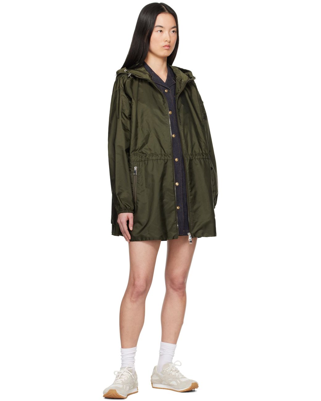 Moncler Wete Hooded Jacket in Green | Lyst