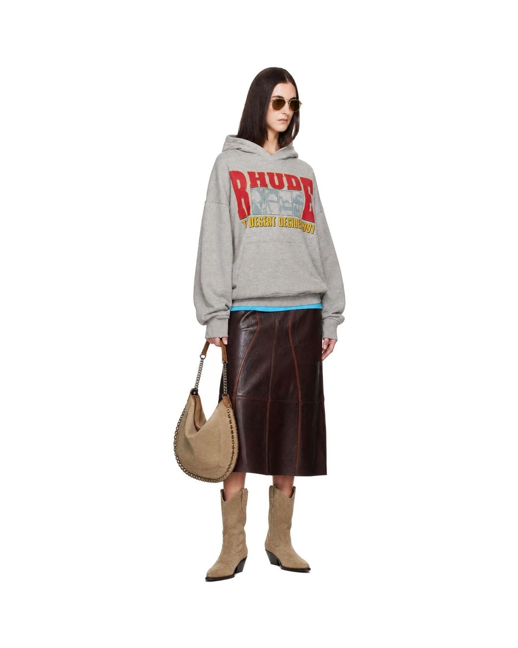 Rhude Gray 'The Desert Decides' Hoodie