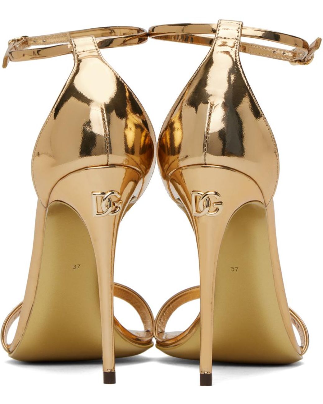 Dolce and gabbana gold heels fall 213 hot sale