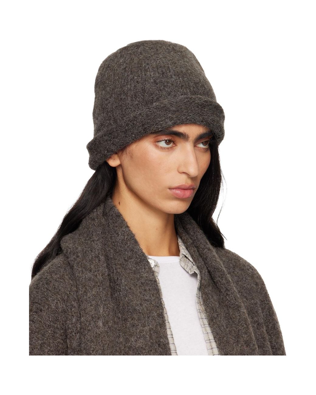 Lauren Manoogian Black Crown Beanie