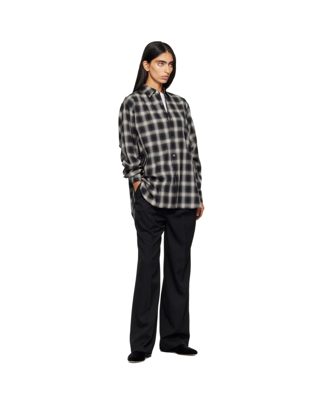 Ssstein Black Straight Trousers