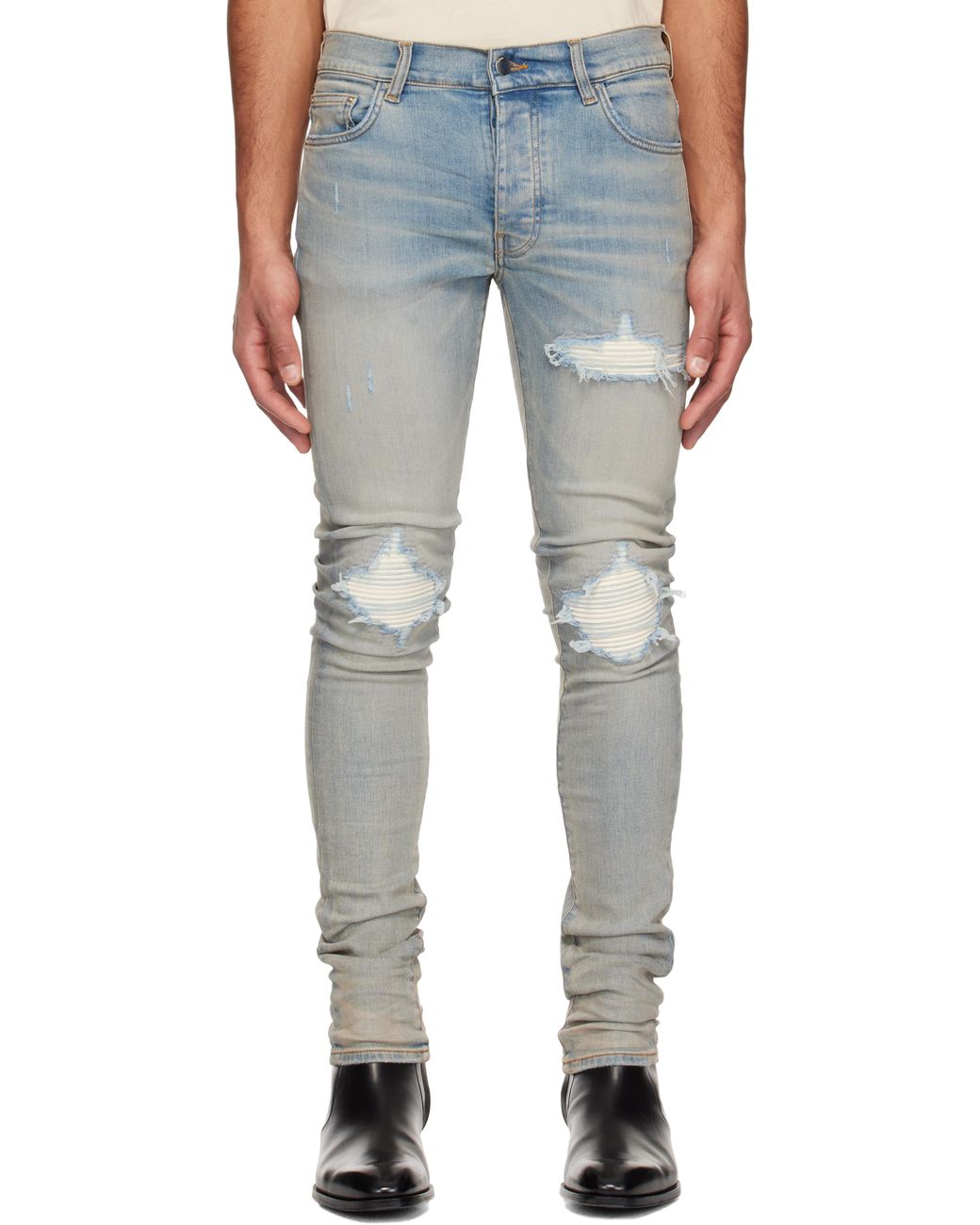 Amiri Mx1 Ultrasuede Jeans in Blue for Men | Lyst Canada