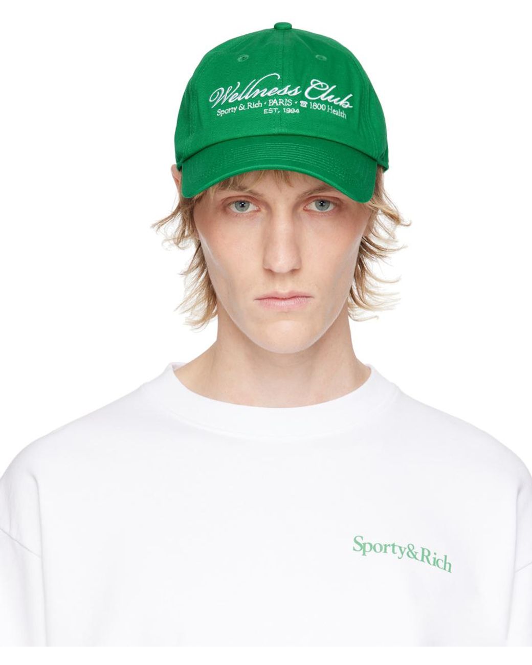 Sporty & Rich '1800 Health' Cap in Green for Men | Lyst UK