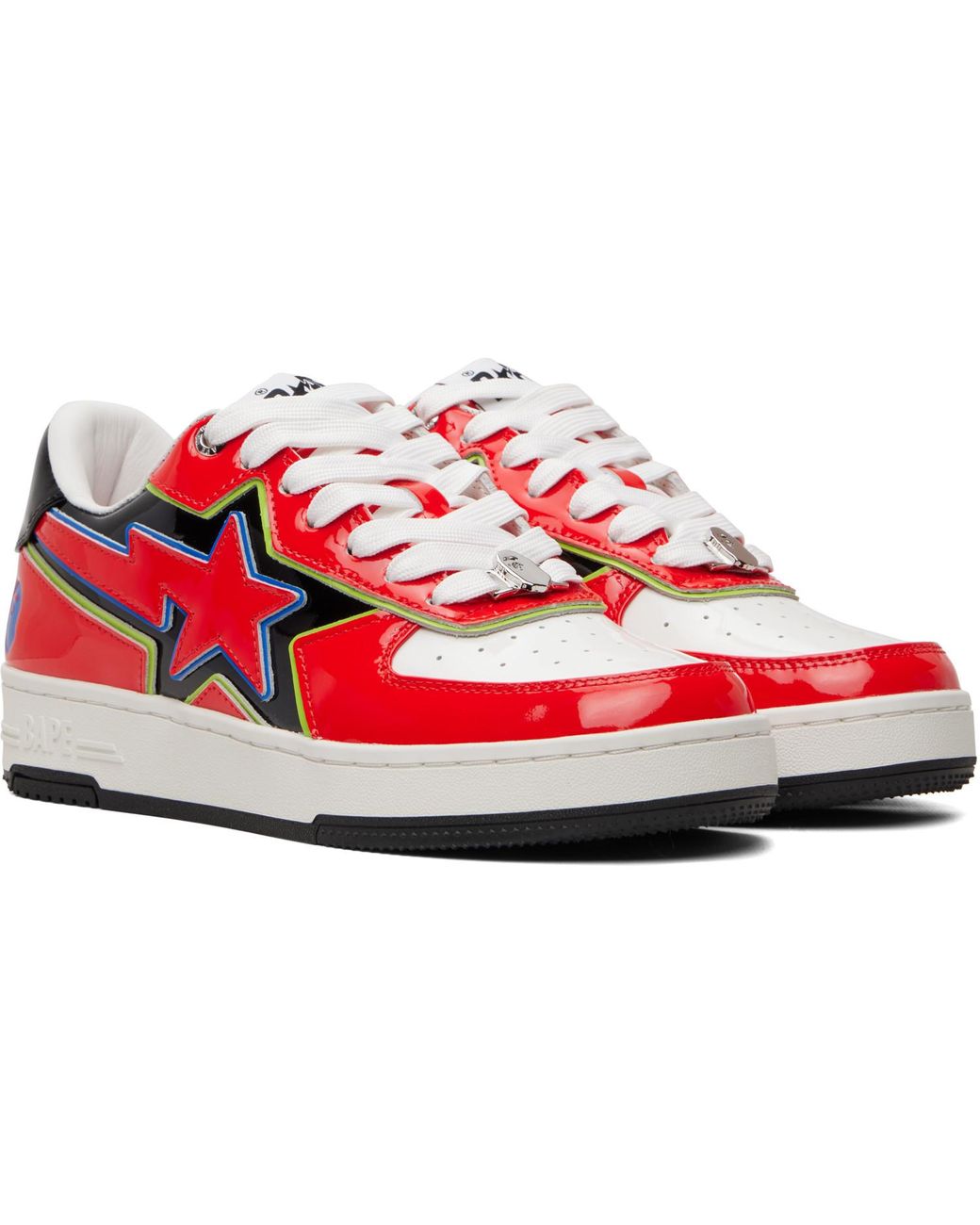 A Bathing Ape Red Sta Icon #1 M2 Sneakers for men