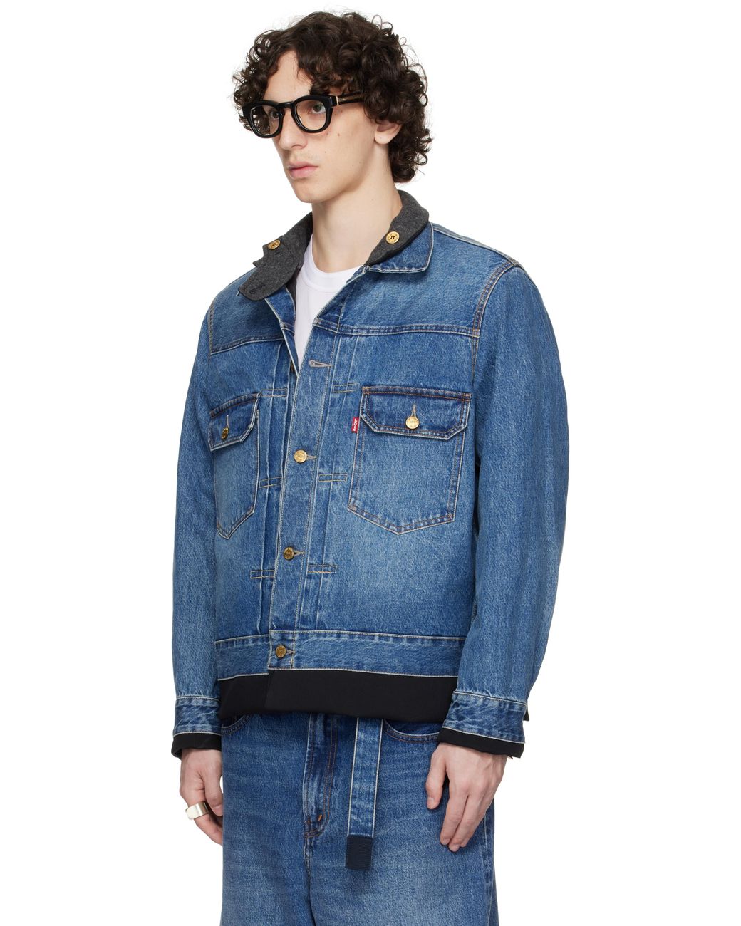 Levi's® x sacai デニム　マトラッセ　ツイル　ジャケット Sacai - リーバイス×サカイ マテラス・ツイル リバーシブル