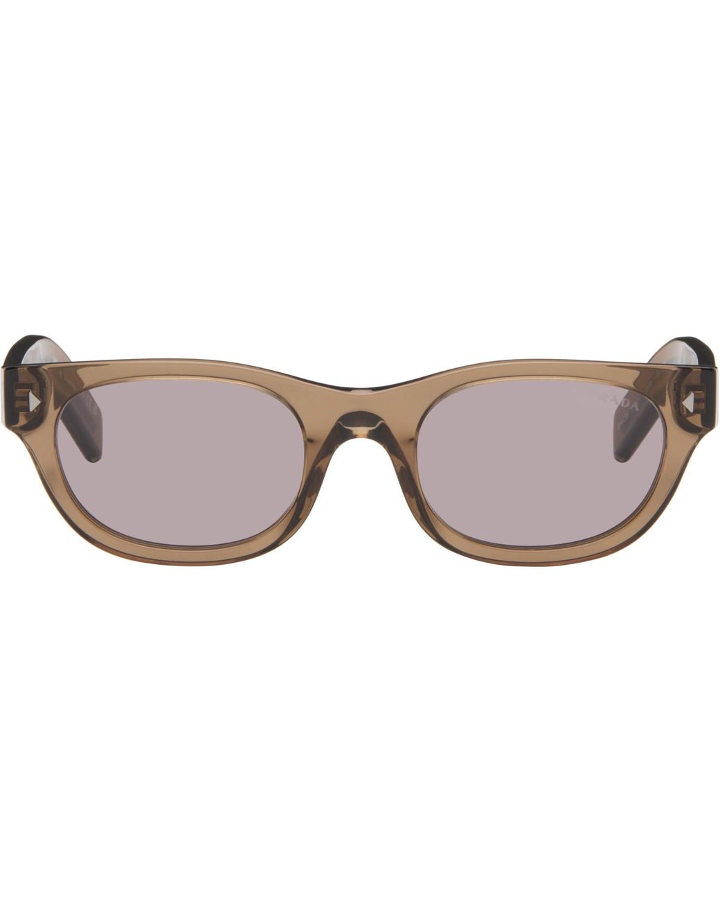Prada Brown Taupe Pr C09S Sunglasses