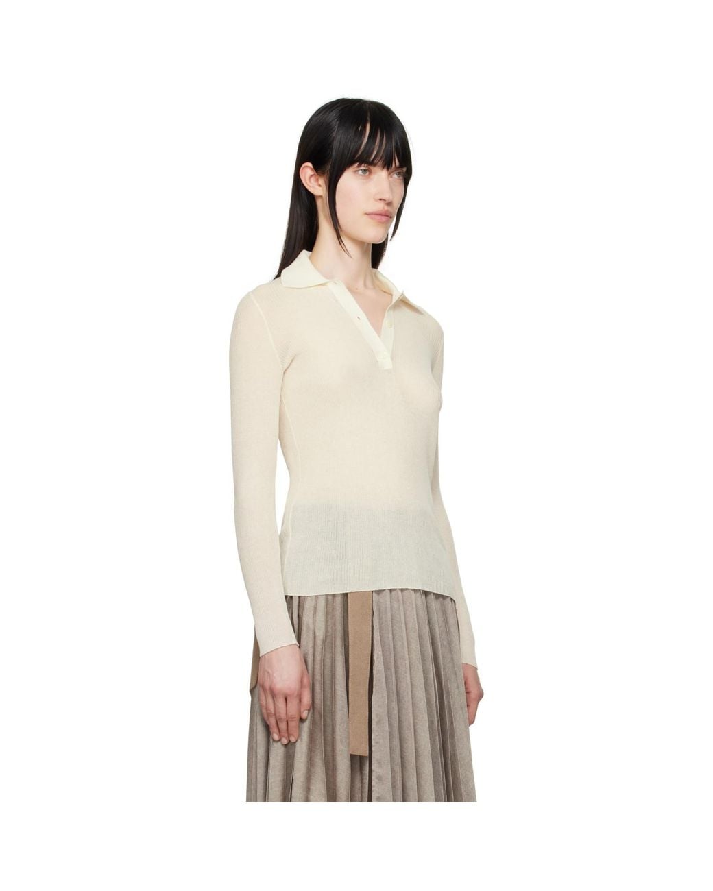 Moncler Multicolor Off- Long Sleeve Polo