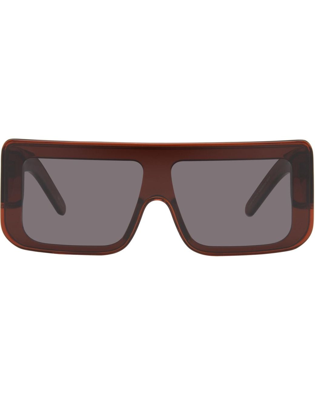 Rick Owens Gray Tower Documenta Sunglasses for men