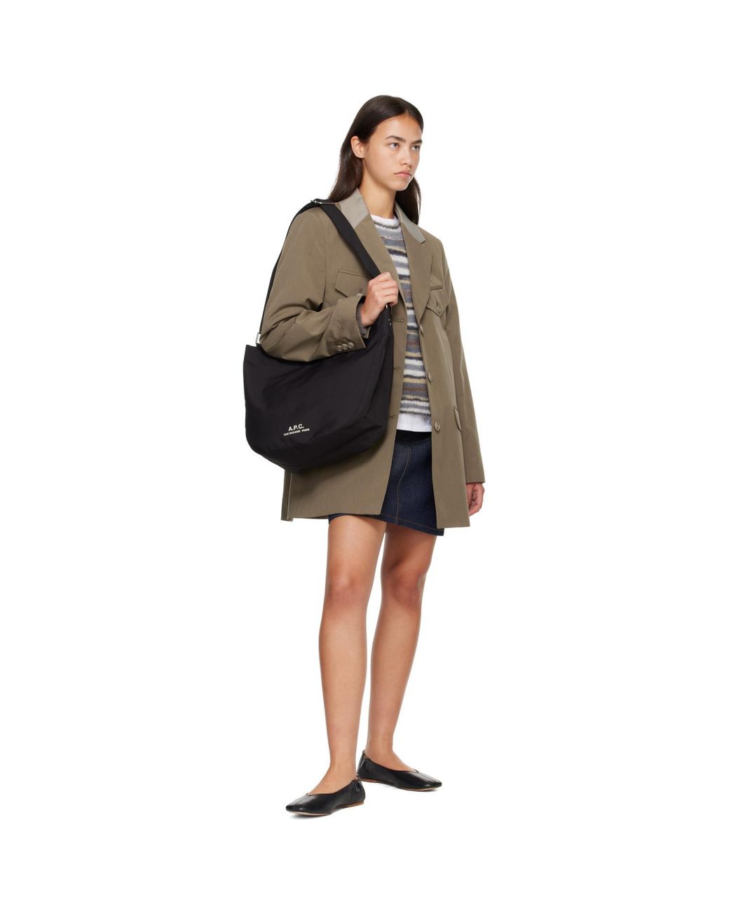 A.P.C. Black Journal Bag
