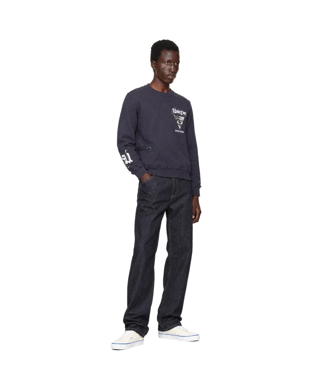 Pull Molletonné Up2F9803 Bleu Marine Undercover pour homme en coloris Blue