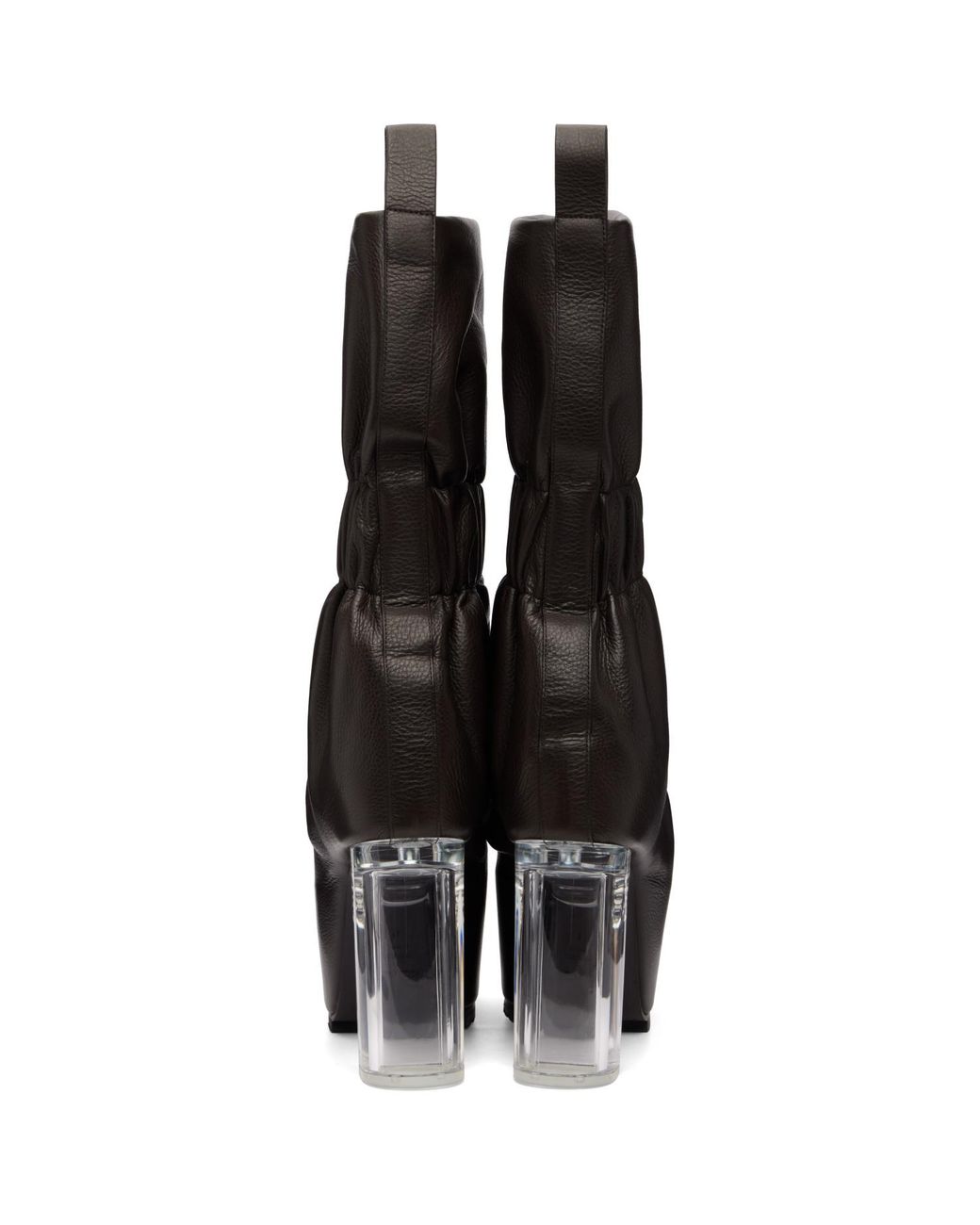 Rick Owens Black Tower Pull-On Cuffed Taquito Boots for men