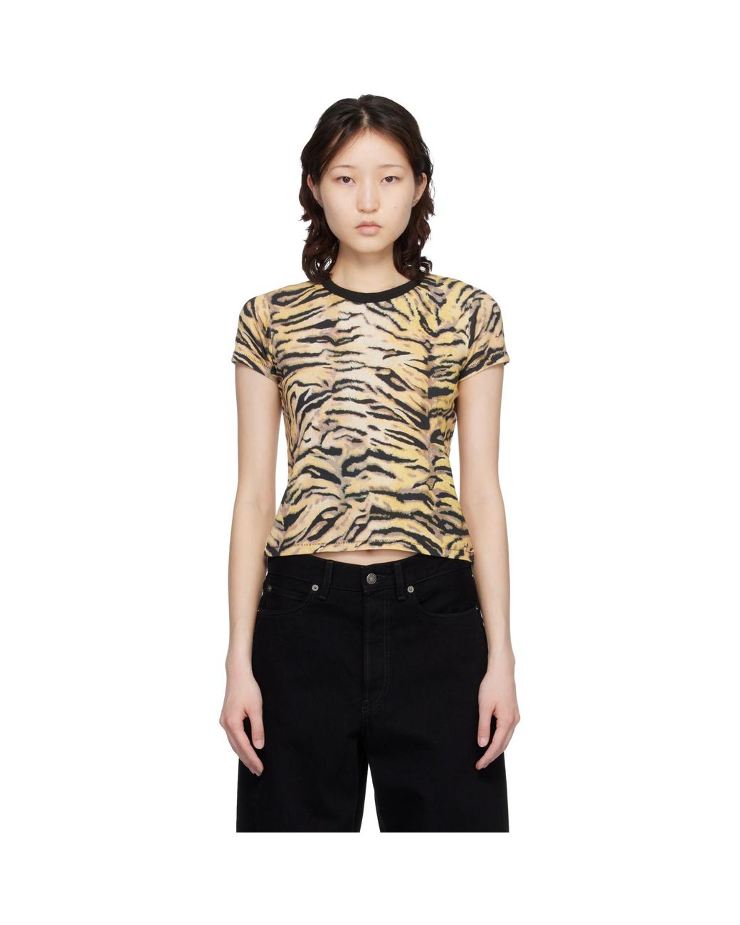 KENZO Black Paris Tiger' T-Shirt