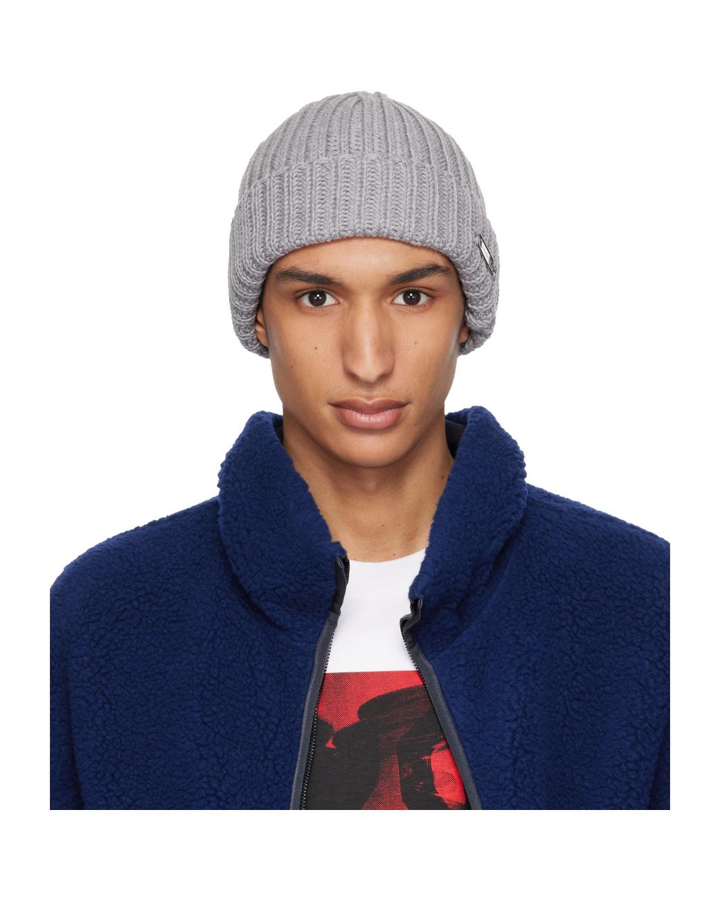 Givenchy Blue Safety Pin Beanie for men
