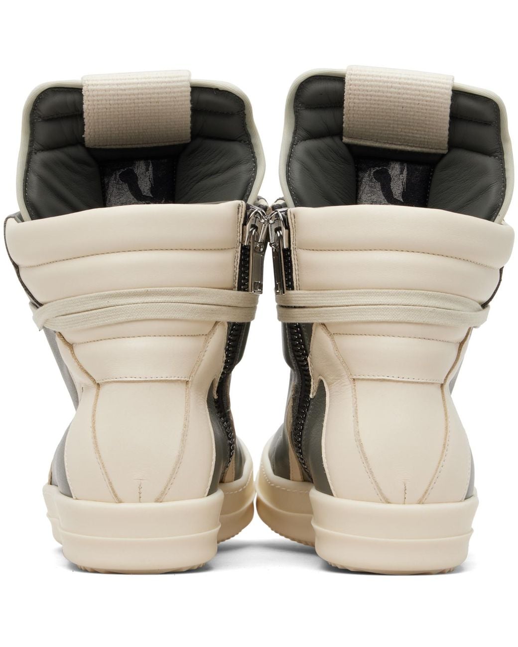 Rick Owens Gray Temple Geobasket Sneakers for men
