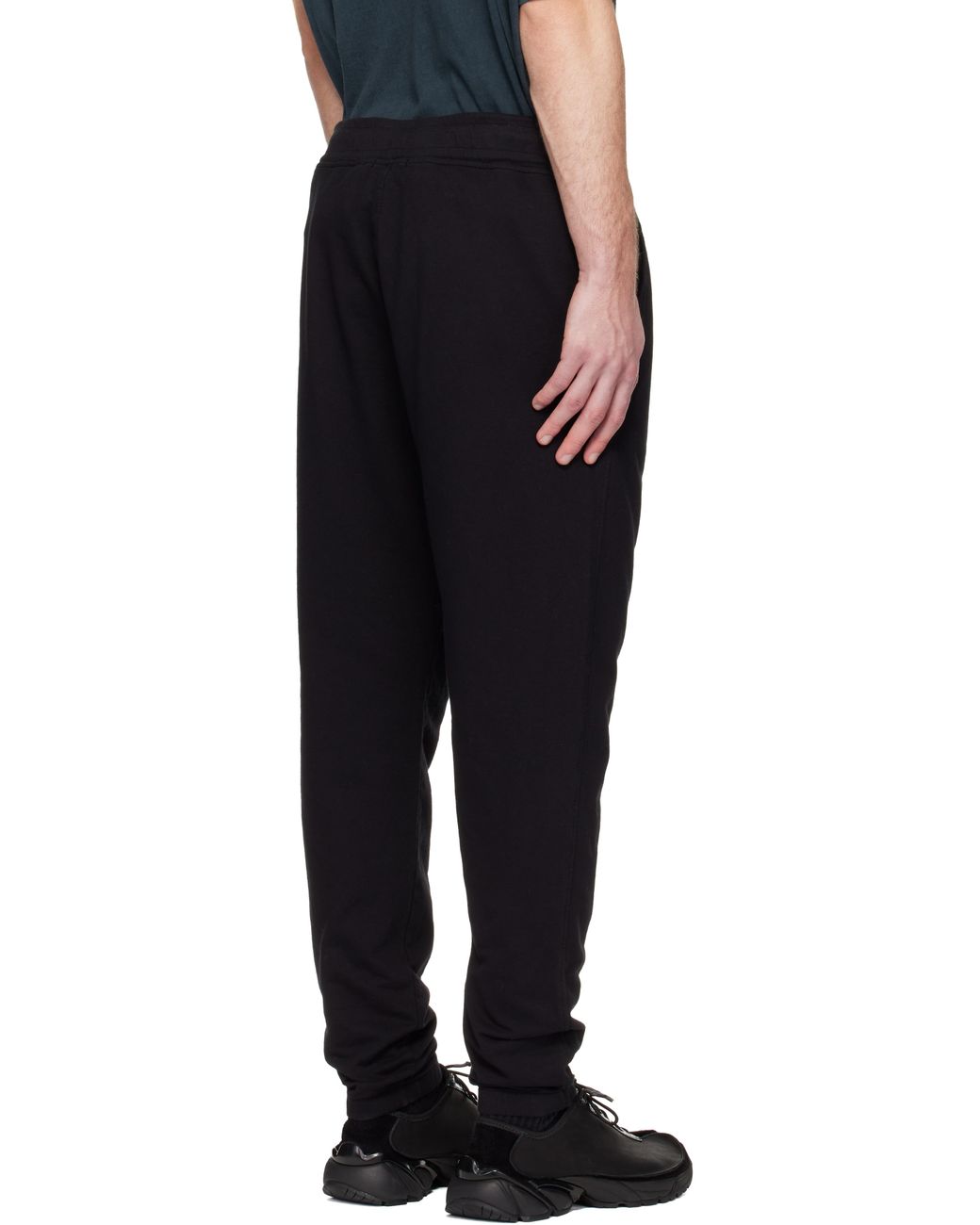 C P Company Black Light Fleece Lens Sweatpants for men