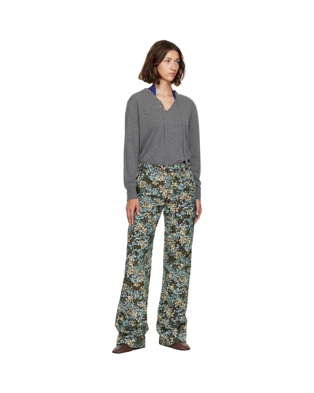 Dries Van Noten Gray Cashmere Sweater