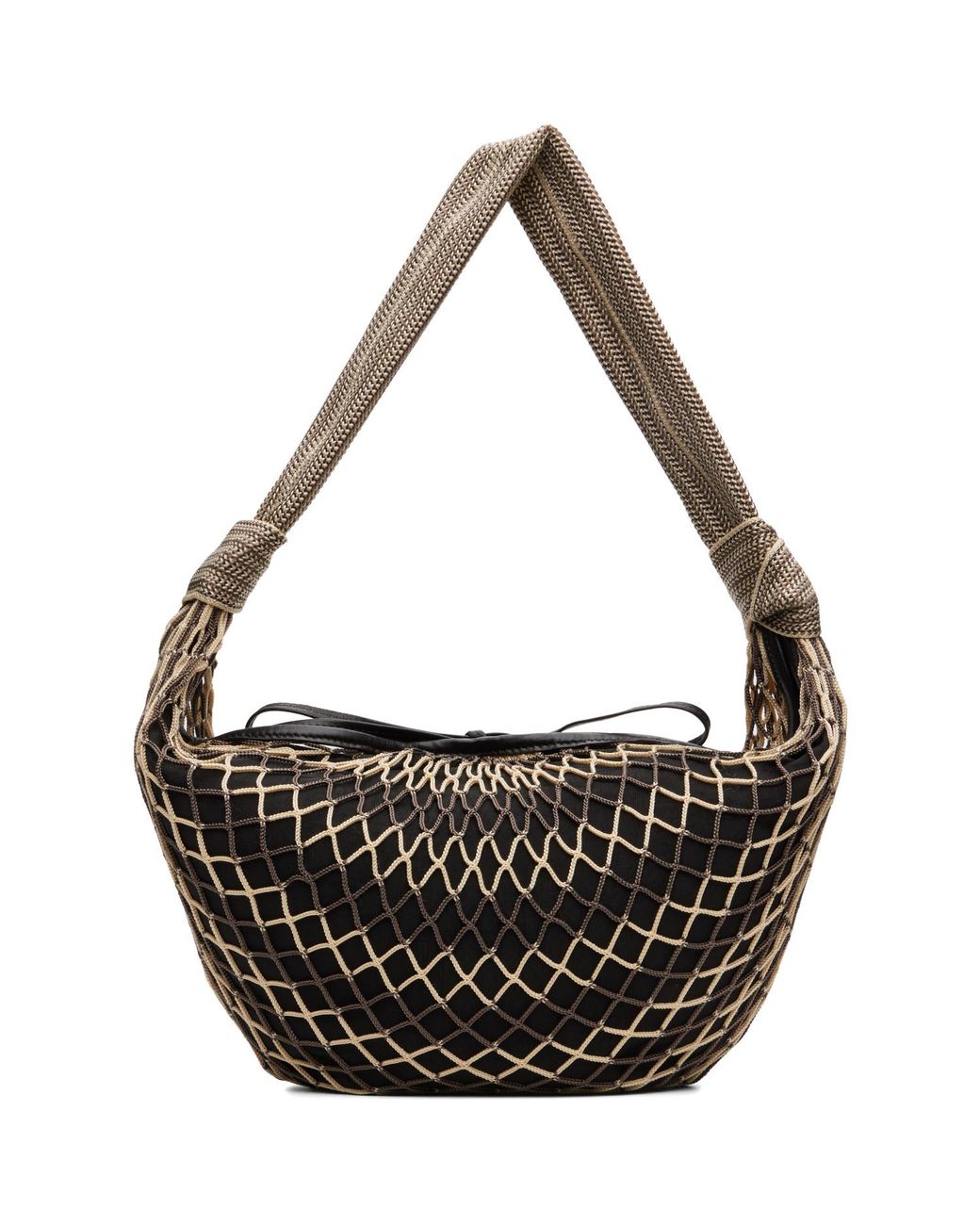 Lemaire Black Fortune Croissant Filt Bag