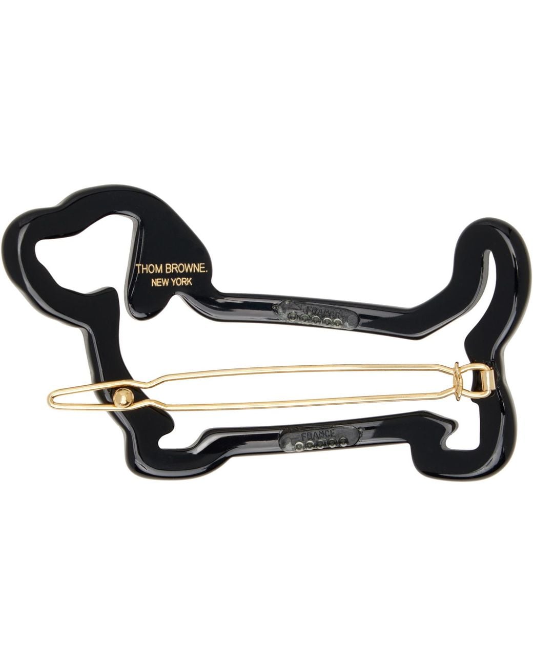 Thom Browne Black Acetate Hector Hair Clip