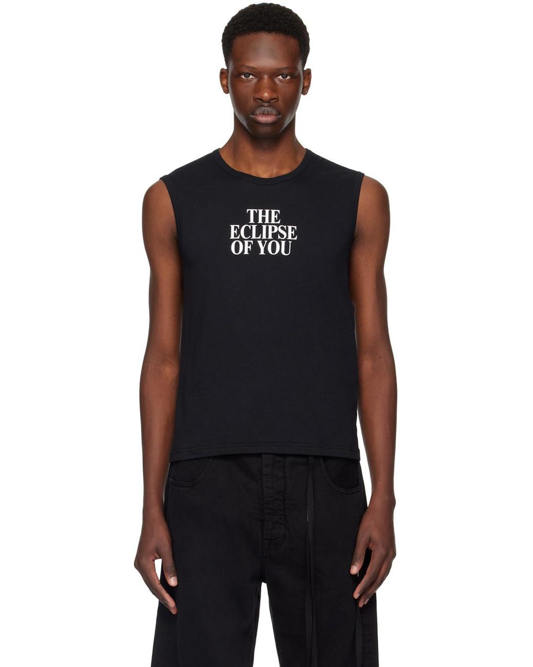 メンズ Ann Demeulemeester Eclipse Of You タンクトップ ブラック | Lyst