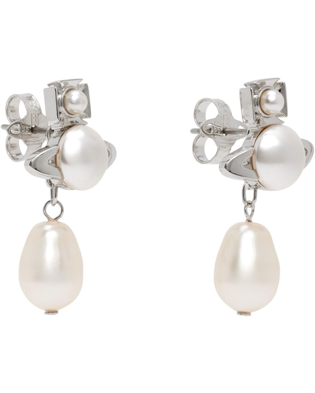 Vivienne Westwood Metallic Inass Earrings