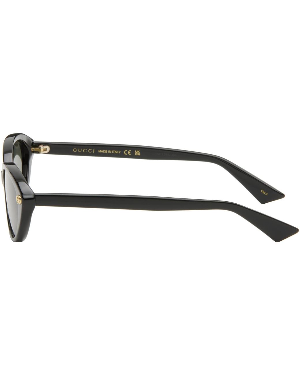 Gucci Black Light Acetate Sunglasses