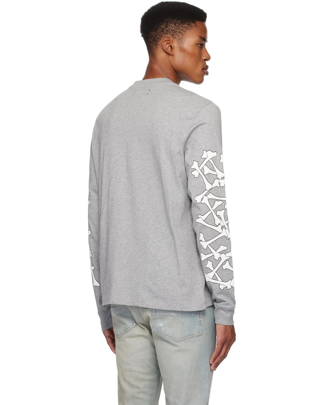 Amiri Bones Stacked Long Sleeve T-Shirt in Black for Men | Lyst UK