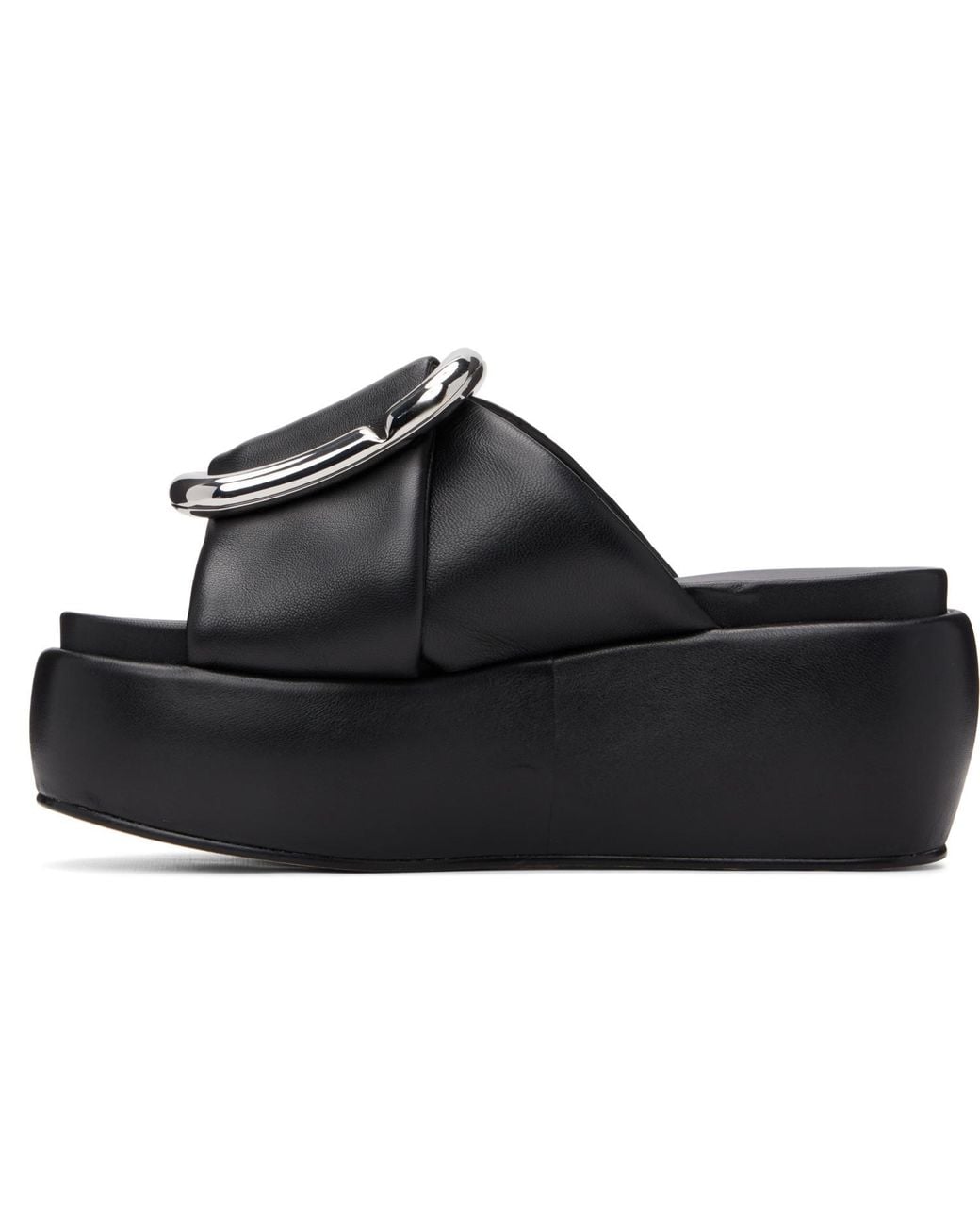 Marc Jacobs Black 'The Pop J Marc' Platform Sandals