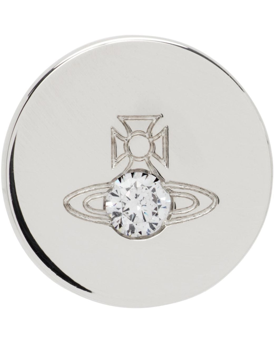 Vivienne Westwood Metallic Lewis Stud Single Earring for men