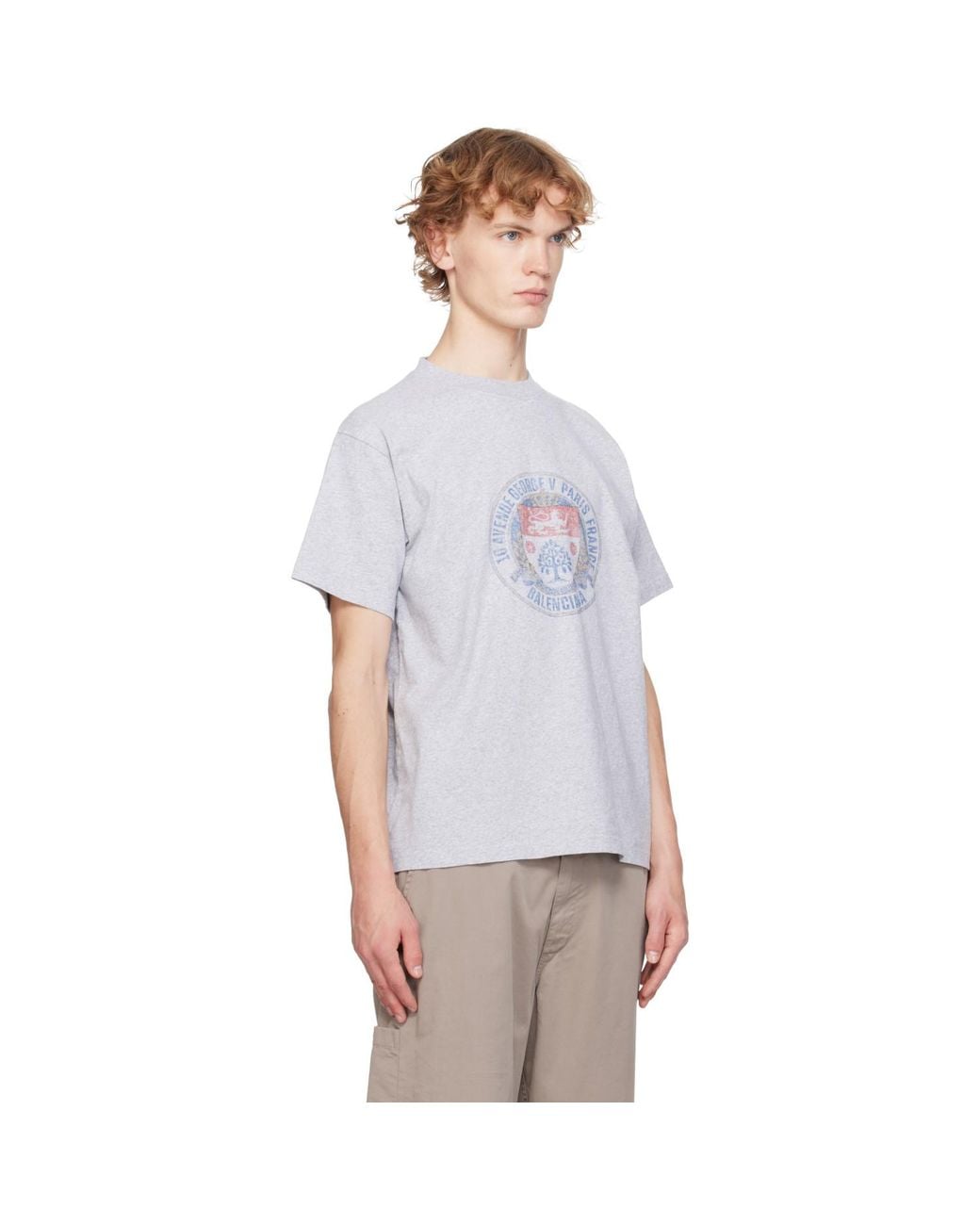 Balenciaga Blue Standard T-Shirt for men