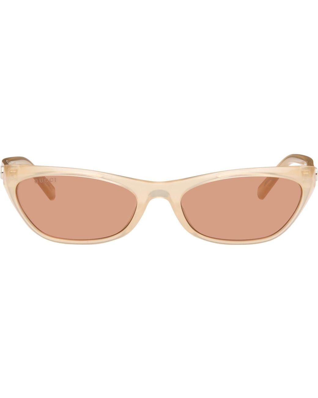 Gucci Pink Geometric-Frame Sunglasses