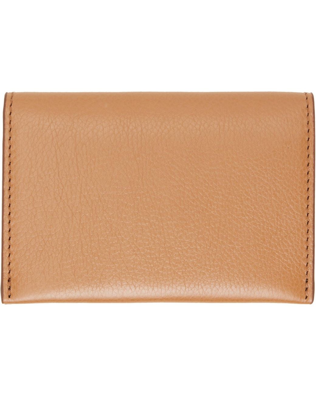 Acne Natural Folded Leather Wallet for men