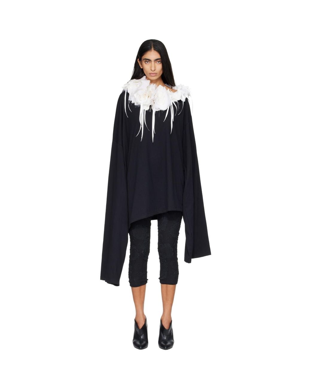 Petra Fargerstrom Blue Off Shoulder Long Sleeve Top