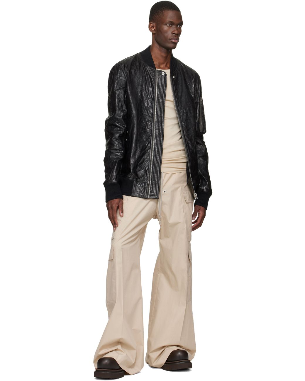 Bottines Beatle Brunes À Semelle Bogun Rick Owens pour homme en coloris Black