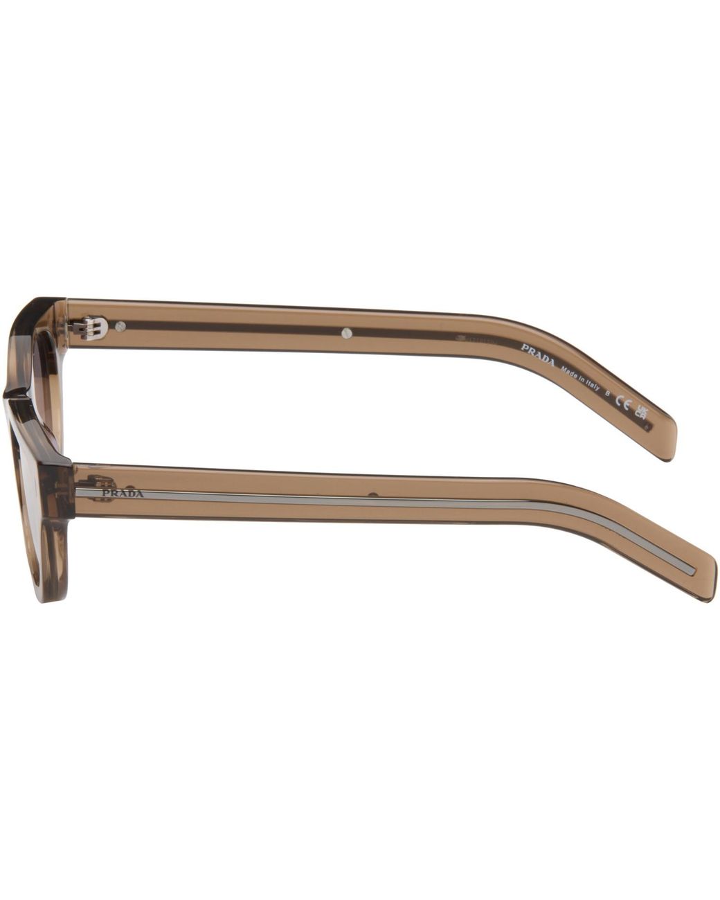 Prada Brown Taupe Pr C09S Sunglasses