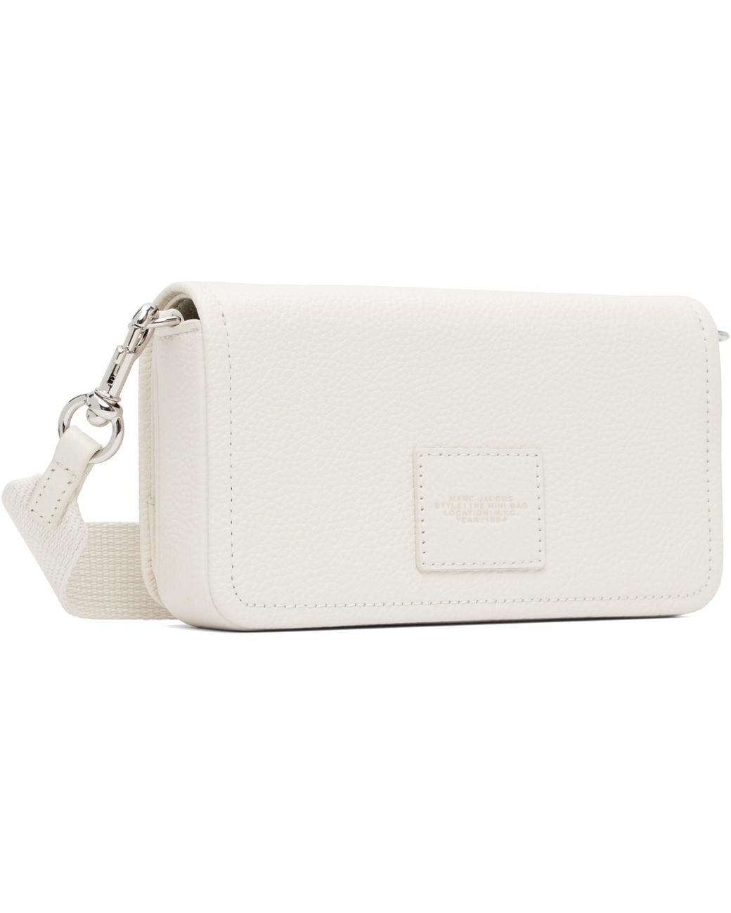 Marc Jacobs White Off- 'The Leather Mini' Bag
