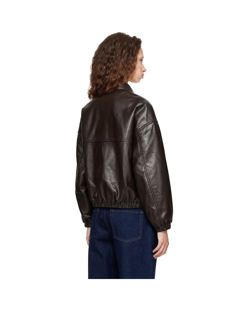 Citizens of Humanity Black Barracuta Bubble Recycled Leather Jacket