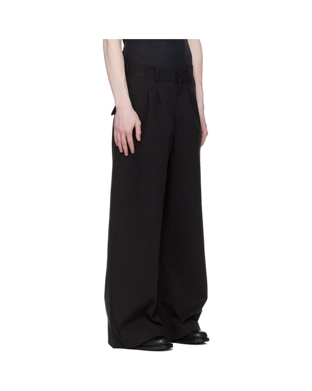 Entire studios Black Dinch Trousers for men