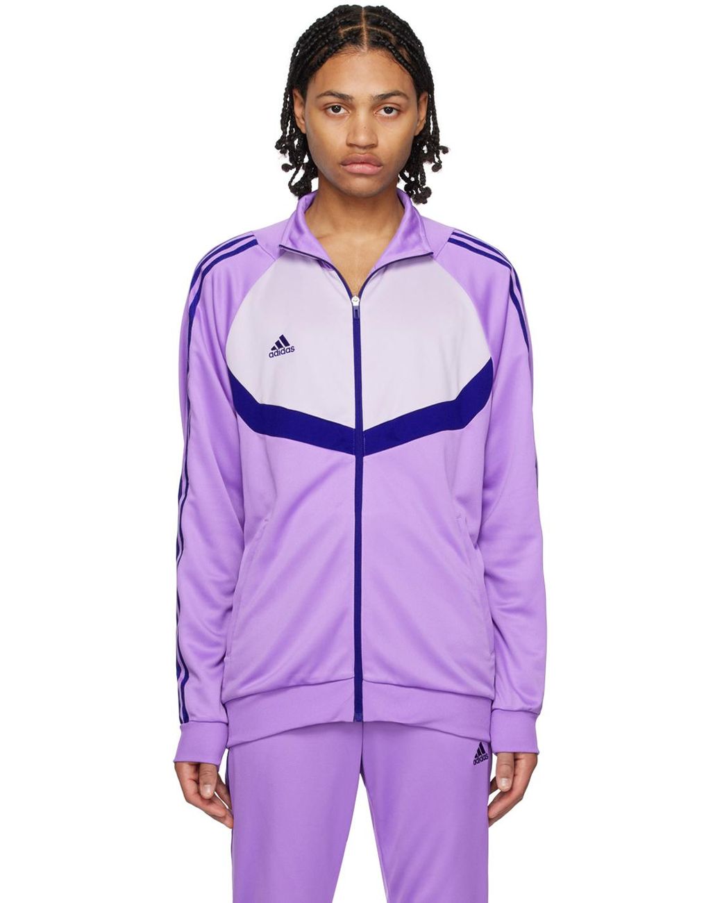 adidas Originals Purple Tiro Zip-up Jacket for Men | Lyst Canada