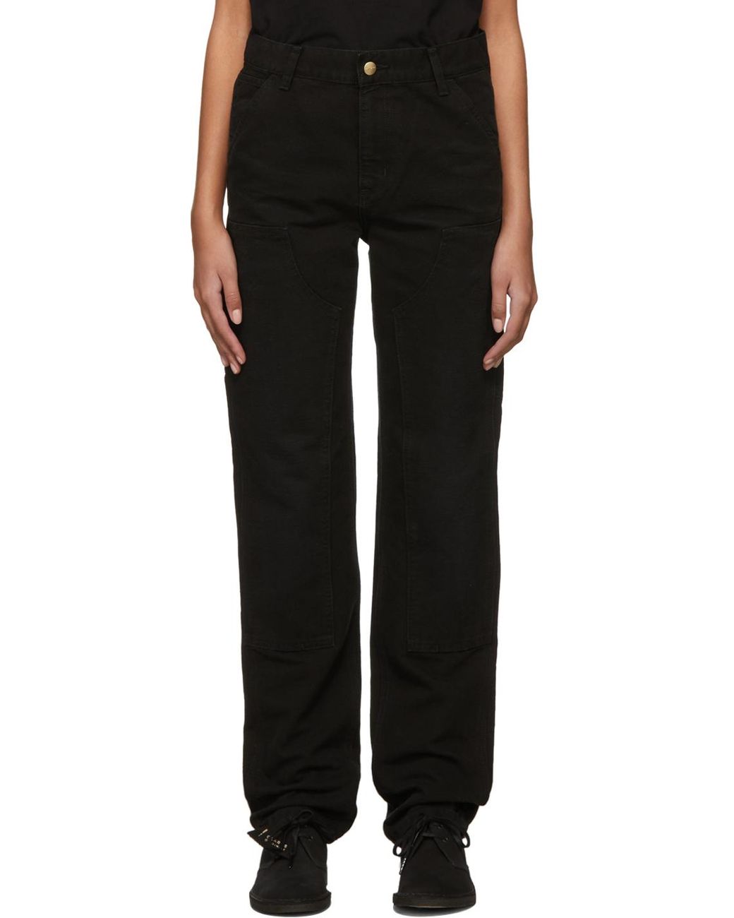 Carhartt WIP Cotton miggy Trousers in Black | Lyst
