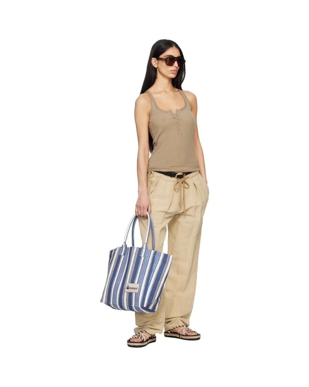 Isabel Marant Blue Yenky Zipped Tote