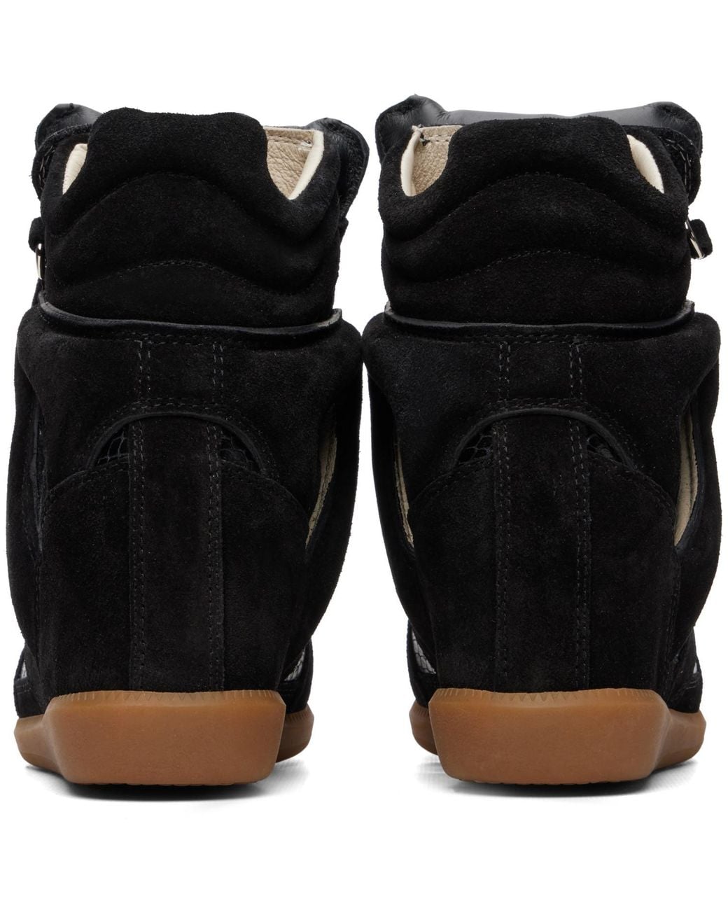 Isabel Marant Black Python Bekett Ring Sneakers
