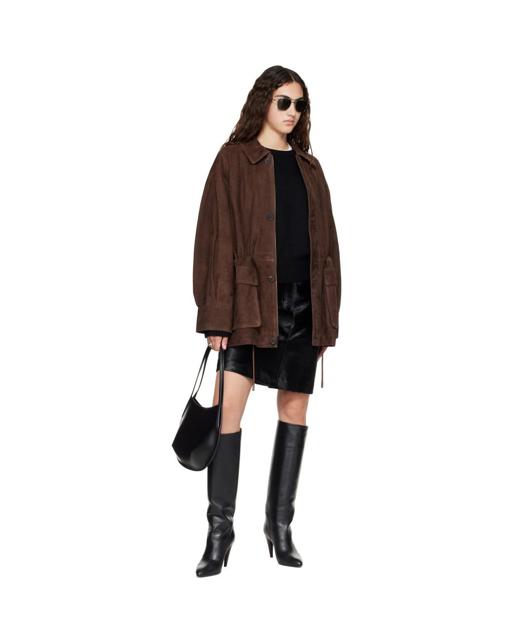 Arma Brown Maeve Suede Field Jacket