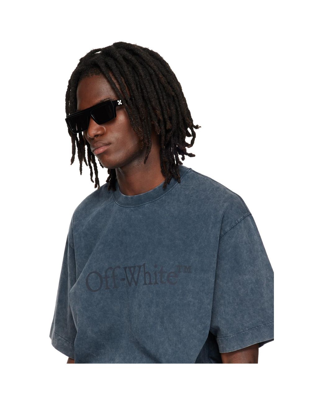 Off-White c/o Virgil Abloh Gray Elizabeth S Sunglasses for men