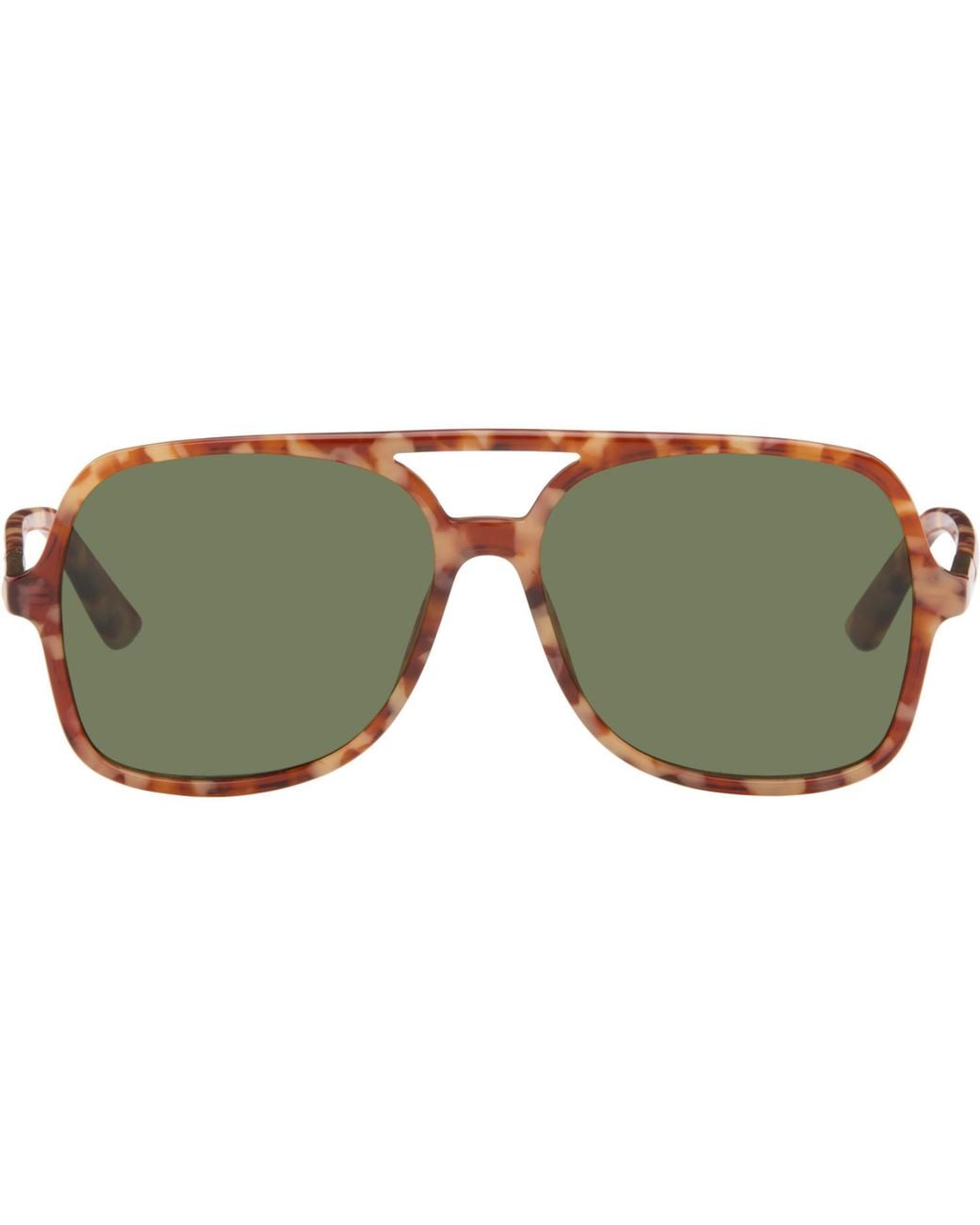 Chloé Green Aviator Sunglasses