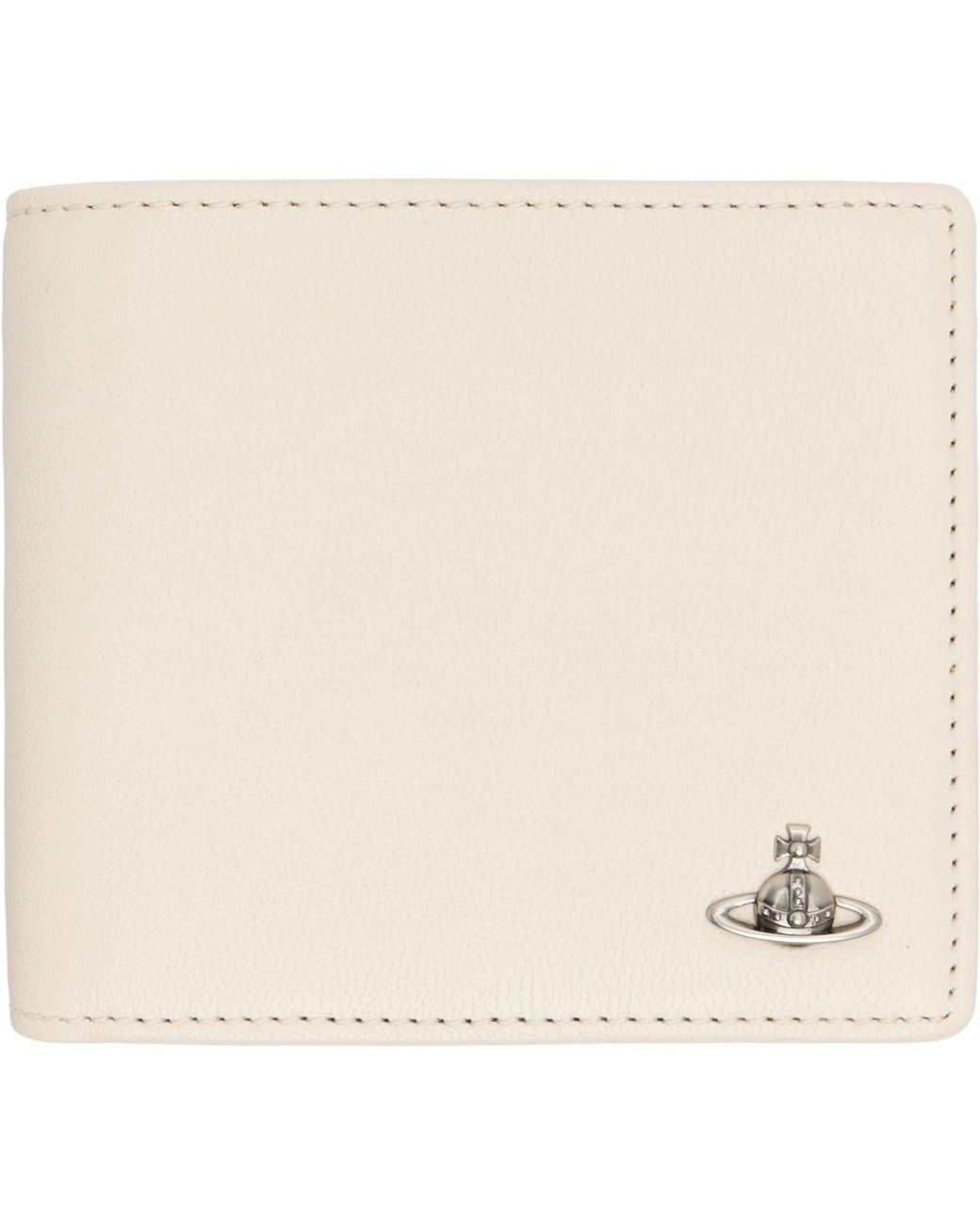 Vivienne Westwood Natural Off- Coin Pocket Wallet for men