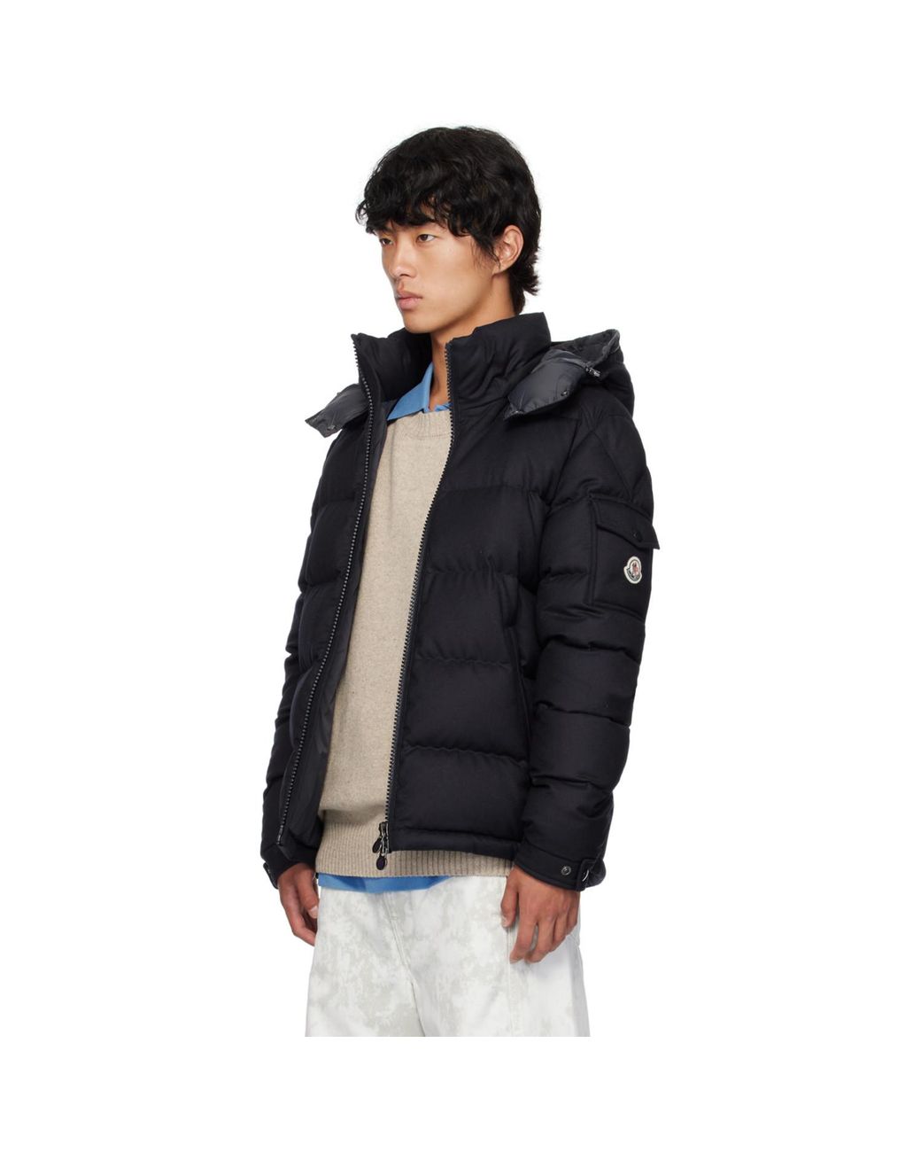 Moncler Black Montgenevre Down Jacket for men