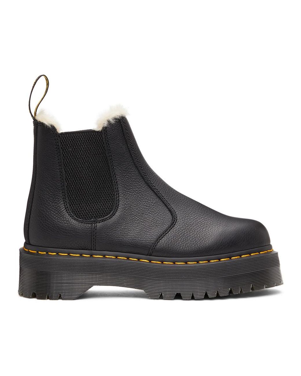 dr martens faux fur lined boots