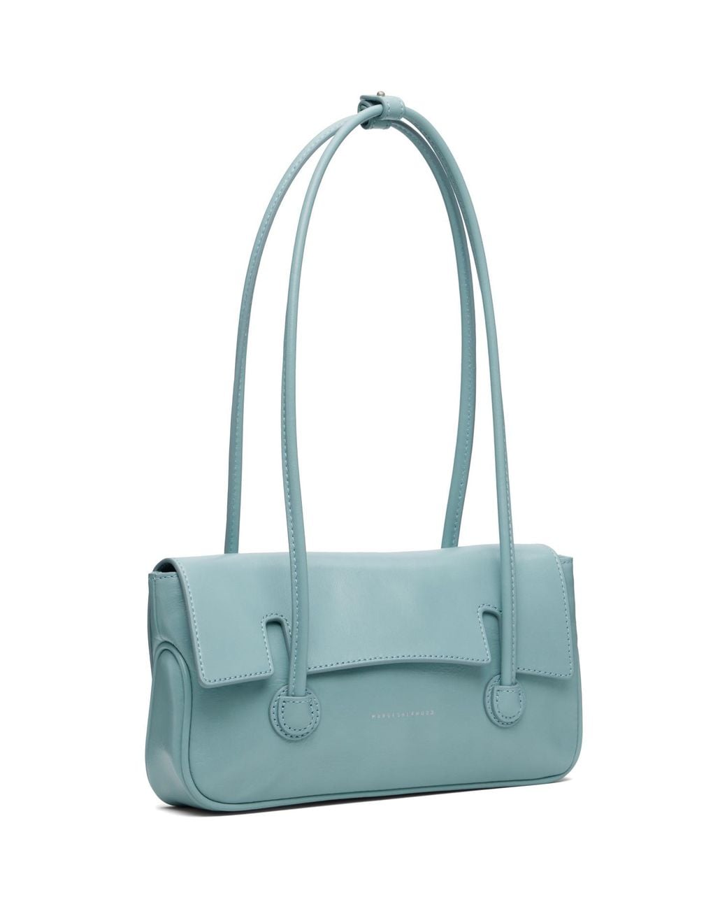 MARGE SHERWOOD Blue Flap Small Bag