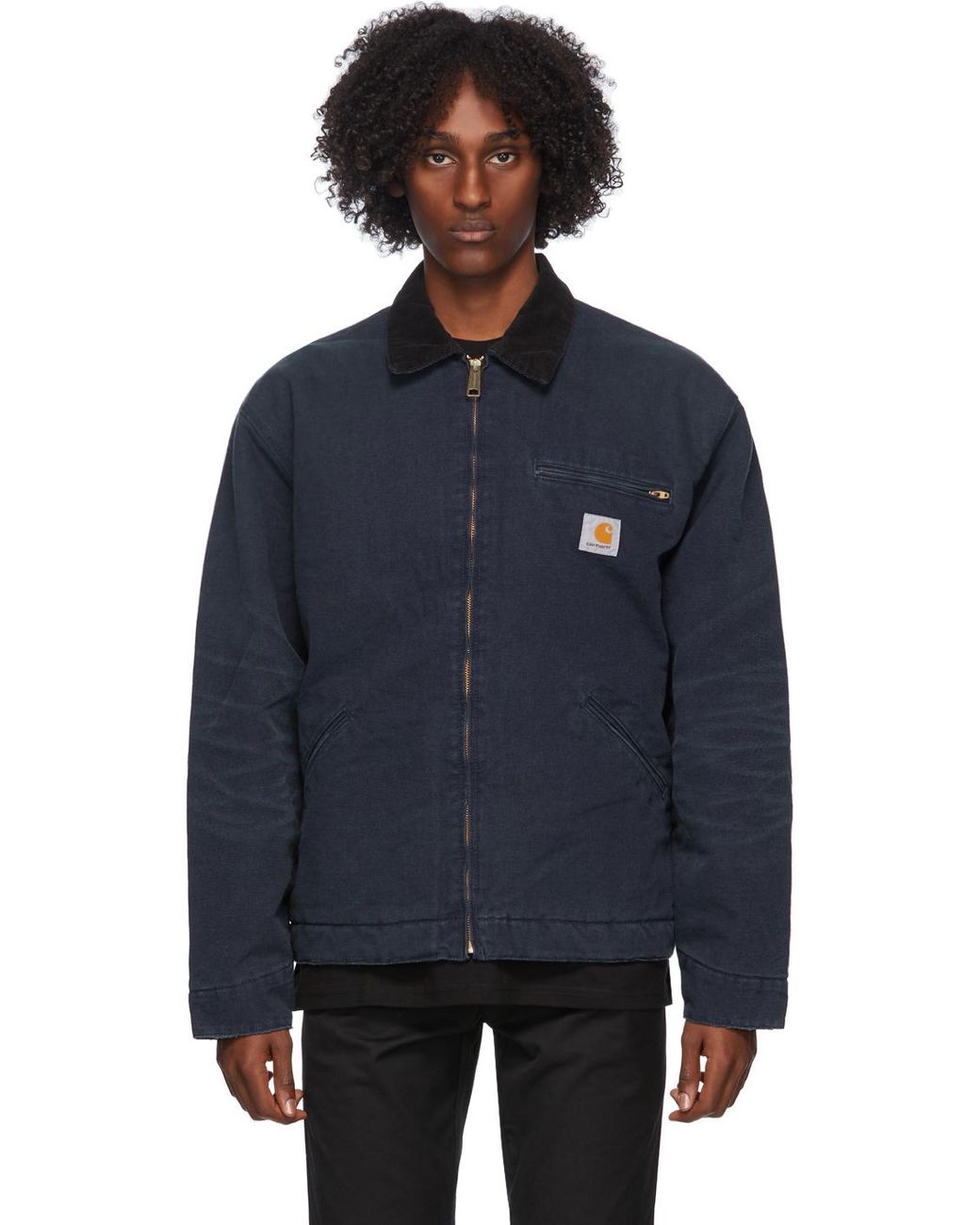 Carhartt WIP Navy Og Detroit Jacket in Blue for Men | Lyst