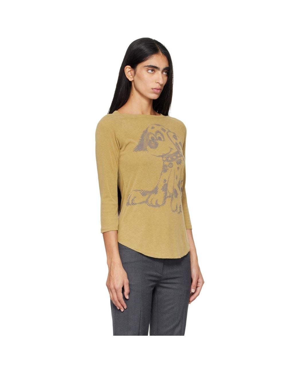 OPEN YY Natural Khaki 'Pet Club' Dalmatian Doodle T-Shirt